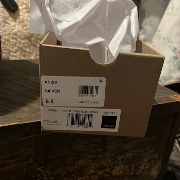 Shimmering Silver Loafers with Rounded Toe - Picture 9 of 9